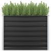 Garden Raised Bed Anthracite 39.4"x15.7"x30.3" Galvanized Steel
