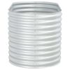 Garden Raised Bed 63"x31.5"x31.9" Galvanized Steel Silver