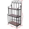 Plant Stand Display Terracotta Color Mosaic Pattern