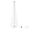 6 Ft Lighted Spiral Christmas Tree Light Multi Color 182 LED Outdoor Yard Decor
