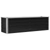 Garden Raised Bed Anthracite 63"x15.7"x17.7" Galvanized Steel