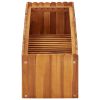 Garden Raised Bed 39.3"x11.8"x9.8" Solid Acacia Wood
