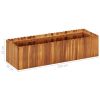 Garden Raised Bed 39.3"x11.8"x9.8" Solid Acacia Wood