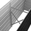 Garden Raised Bed Anthracite 63"x15.7"x17.7" Galvanized Steel