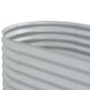 Garden Raised Bed 63"x31.5"x17.3" Galvanized Steel Silver