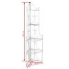 Corner Plant Rack White 14.2"x23.6"