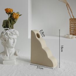 Simplicity Ceramic Vase Dry Flower Arrangement Home Decoration Ornament Living Room Display Art Vases (Option: D)